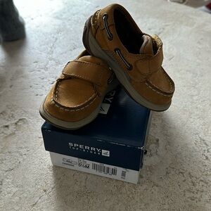 Sperry baby boy dress shoes, size 5.5, honey color